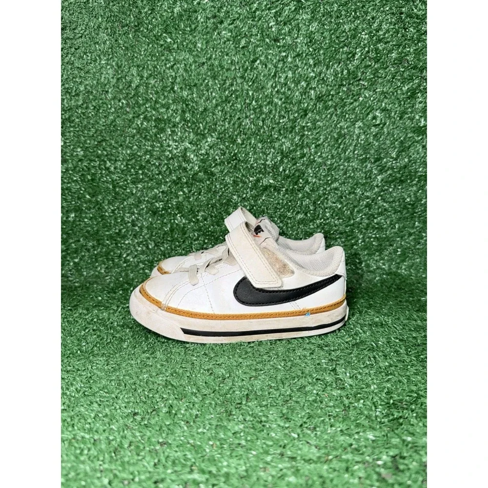 Nike Court Legacy Toddler Size 8C White Casual Shoe Walking Sneakers DA5382-102